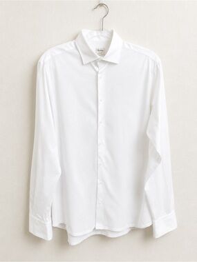 Stenströms White Fitted Body 100% Cotton Dress Shirt